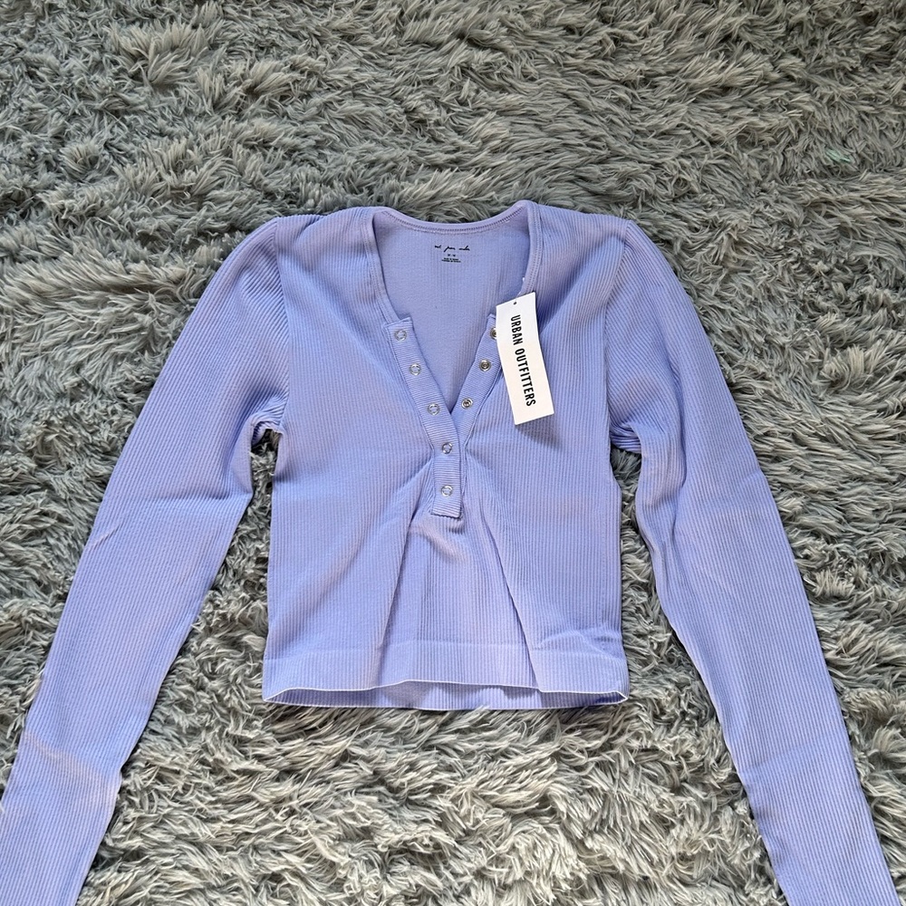 claudia seamless henley top